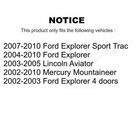 Kugel Rear Wheel Bearing Race Set For Ford Explorer Mercury Mountaineer Sport Trac Lincoln 70-516008